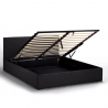 King Komplett Doppelbett mit Bettkasten Stoff Holz Bettrost 160x190 cm Basel 