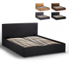 King Komplett Doppelbett mit Bettkasten Stoff Holz Bettrost 160x190 cm Basel 