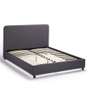 Komplett Großes Einzelbett aus Stoff mit Bettrost 120x190 cm Zurich Sales