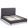 Komplett Großes Einzelbett aus Stoff mit Bettrost 120x190 cm Zurich Sales