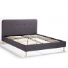 Nordisches Doppelbettgewebe und Holz mit Netz 160x190 Friborg King Angebot