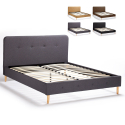 Nordisches Doppelbettgewebe und Holz mit Netz 160x190 Friborg King Verkauf