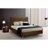 Französisches Bett 1 und Ein Halbes Quadrat Nordischer Stoff und Holz mit Netz 120x190 Friborg 