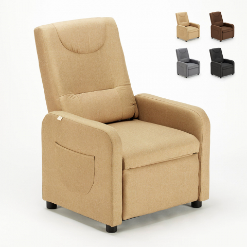 Anna Design Relaxing Recliner Sessel mit Fußhocker aus Stoff Aktion
