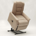 Elektrischer Sessel Emma Plus für Senioren, 2 Motoren, Stoff