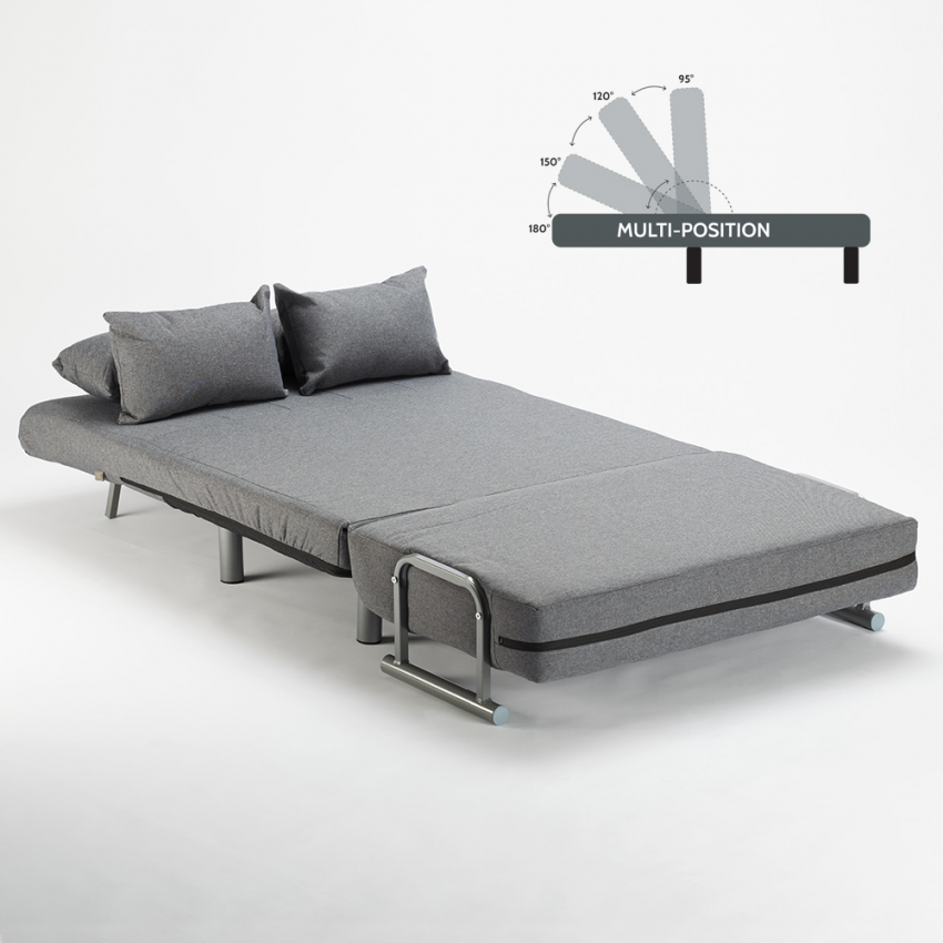 Schlafsessel Queensize klappbar Stoff Deborah Twin