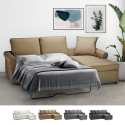 Schlafsofa Lapislazzuli Plus, 3-Sitzer-Ecksofa mit Abnehmbarem Bezug Preis