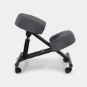 Ergonomischer Kniestuhl Bürohocker Metall und Stoff Balancesteel Lux Kauf