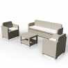 Grand Soleil Positano Rattan Garten Lounge Sofa Couchtisch Sessel 5 Sitze für den Außenbereich Katalog