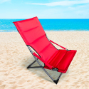 klappbarer Liegestuhl Strandliege Sonnenliege für Meer Strand Garten Canapone Verkauf