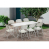 Tisch mit Klappbeine 200x90 für Garten- und Camping Kunstoff Dolomiti Verkauf
