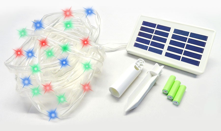 Solarmodul LED Lichterkette Outdoor Weihnachtsbeleuchtung ...