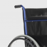 Violet Faltbarer Rollstuhl aus Stahl 15 kg für behinderte und ältere Menschen Maße