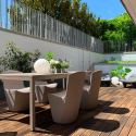 Slide Moderner Designstuhl für Bar Restaurant und Gartenküche Zoe