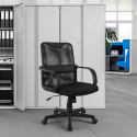 Ergonomischer Bürostuhl-Sessel aus Kunstleder und Atmungsaktivem Stoff Losail Verkauf
