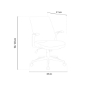 Ergonomischer Sessel Des Klassischen Bürostuhls aus Verstellbarem Stoff Mugello Sales