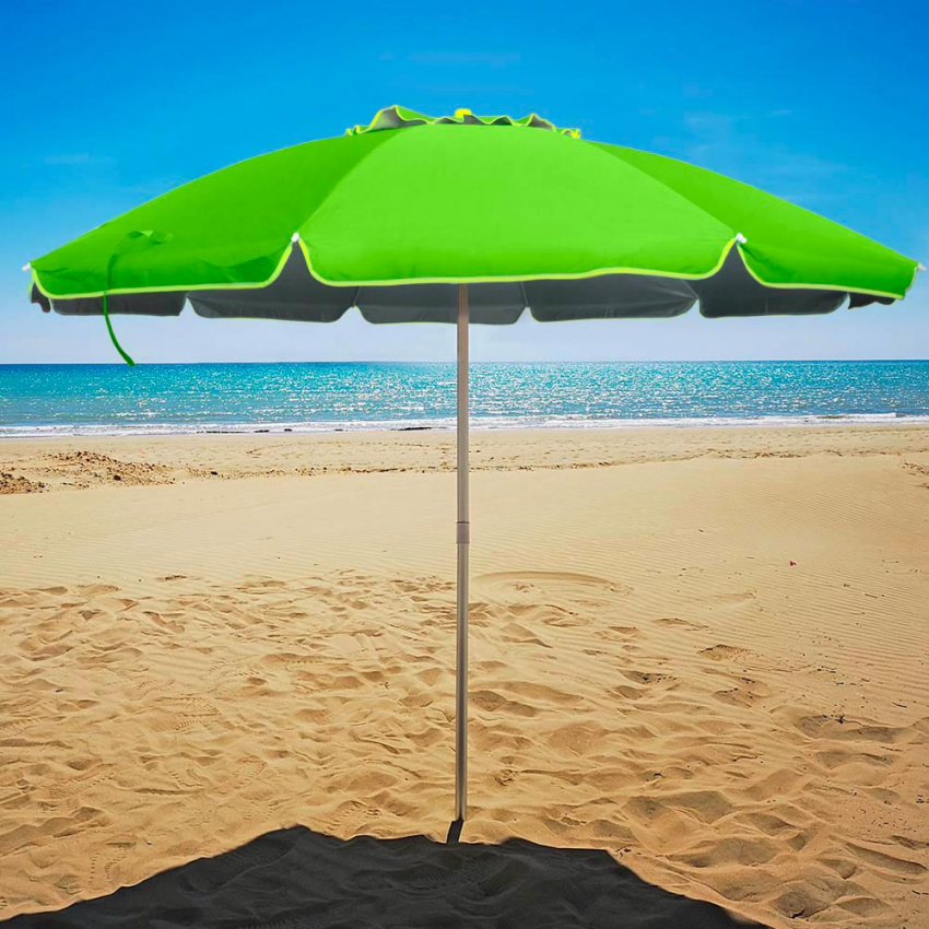 Roma Sonnen Strandschirm Alu Windfest uv Schutz 240 cm