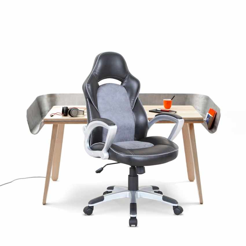  Evolution: Bürostuhl racing Gamingsessel ergonomisch aus Kunstleder 