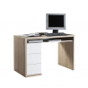 Schreibtisch Modernes Design mit 3 Schubladen Eiche 110x60cm Canberra