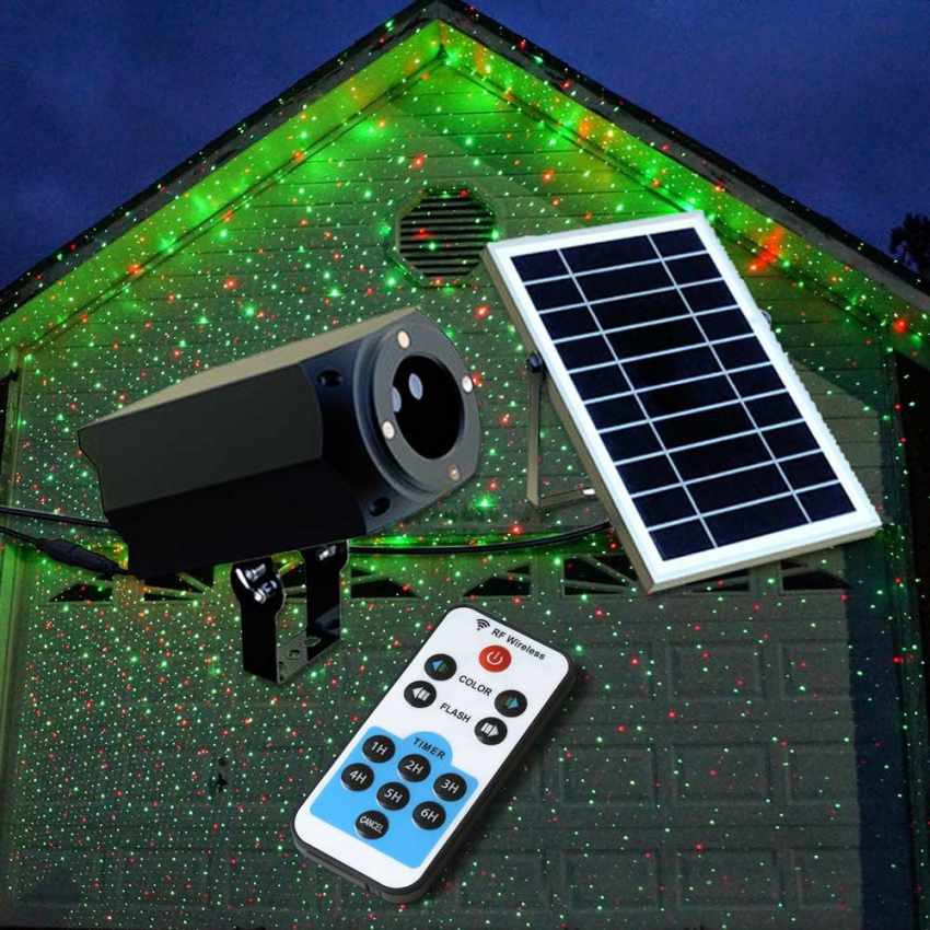 solar led laserprojektor weihnachtsbeleuchtung
