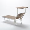 Liegestuhl Strandliege Sonnenliege aus Aluminium Santorini Limited Edition 