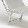 professionelle Strandliege Liegestuhl Sonnenliege aus Aluminium Santorini 