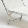 professionelle Strandliege Liegestuhl Sonnenliege aus Aluminium Santorini 