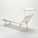 professionelle Strandliege Liegestuhl Sonnenliege aus Aluminium Santorini 
