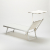 professionelle Strandliege Liegestuhl Sonnenliege aus Aluminium Santorini 