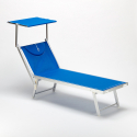 2er Set Liegestühle Strandliegen Sonnenliegen aus Aluminum Santorini Sales