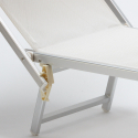 4er Set Sonnenliegen Luxus Italienischen Strandliegen mit Dach Italia Modell