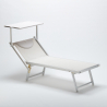 4er Set Sonnenliegen Luxus Italienischen Strandliegen mit Dach Italia Rabatte
