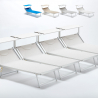 4 Sonnenliegen aus Aluminium Professionell für Strand und Meer Grande Italia Xl 