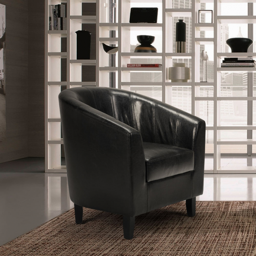  Seashell: Design Clubsessel Klassisch Aus Kunstleder 