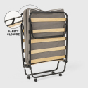 Klappbett mit Radmatratze und Lamellen 80x180 Ares 