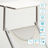 professionelle Strandliege Liegestuhl Sonnenliege aus Aluminium Santorini 