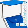 2er Set Liegestühle Strandliegen Sonnenliegen aus Aluminum Santorini Lagerbestand