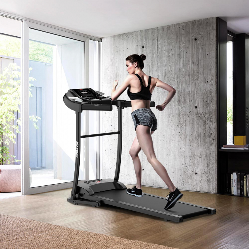 Stinkor: Elektro-Laufband Fitness digitale manuelle Neigung faltbar 