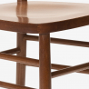 Klassischer Rustikaler Holzstuhl für Esszimmer Küchenbar Restaurant Milano