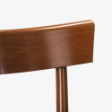 Klassischer Rustikaler Holzstuhl für Esszimmer Küchenbar Restaurant Milano
