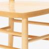 Klassischer Rustikaler Holzstuhl für Esszimmer Küchenbar Restaurant Milano 