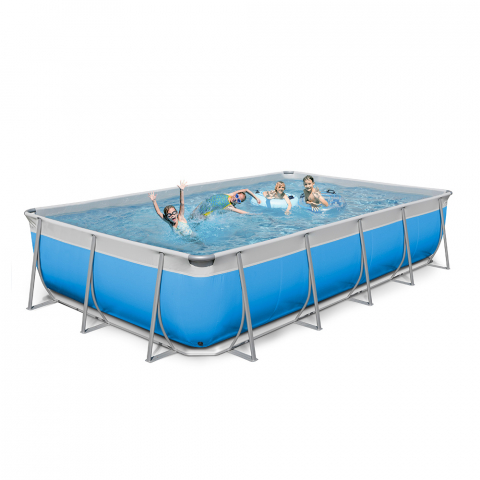 Oberirdischer rechteckiger Pool 520x265 H125 New Plast komplett Futura 550