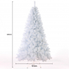 Zermatt Künstlicher Weihnachtsbaum weiß  240cm extra dicht Rabatte