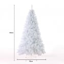 Weißer Künstlicher Weihnachtsbaum 180 cm Traditionelles Klassisches Design Gstaad