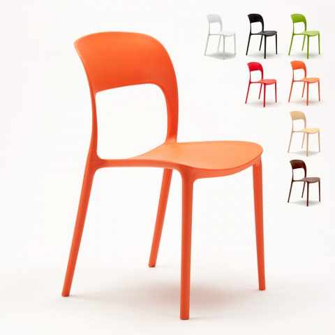 24er Set Stühle aus Polypropylen für Bars und Restaurants Aktion