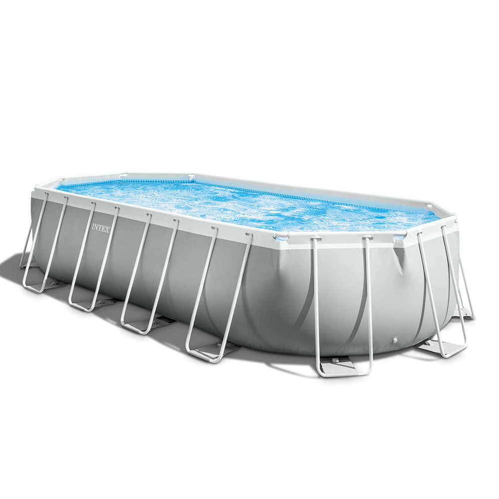 Intex 26798 Prism Frame Ovales Rohraufstellpool Aufstellpool 610x305x122cm