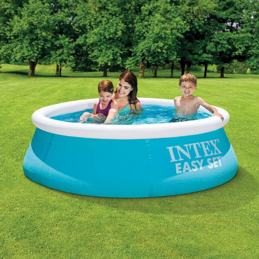 Intex 28101 Easy Aufblasbarer Aufstellpool Rund 183x51