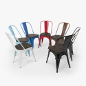 Lix stühle im industriellem stil aus stahl holz für küche und bar steel wood 