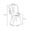 Lix stühle im industriellem stil aus stahl holz für küche und bar steel wood 