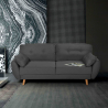 Fortaleza Schlafsofa Nordisches Design Schlafcouch Clic Clac 3-Sitzer aus Stoff Kauf